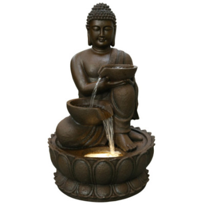 FONTAINE BOUDHA ASSIS - HAUT. 87 CM – FONTAINES – Arteverdeco