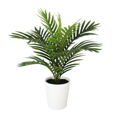 FEUILLES D'ARUM + FLEURS ARTIFICIELLES EN POT, HAUT. 62 CM – PLANTES – Arteverdeco