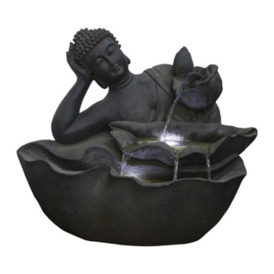 FONTAINE BOUDHA ASSIS - HAUT. 82 CM – FONTAINES – Arteverdeco