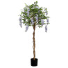 GLYCINE ARTIFICIELLE EN POT, HAUT 180 CM – ARBRES – Arteverdeco