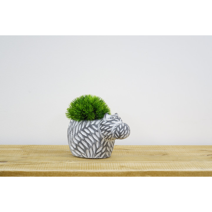 POT CIMENT FORME D'HIPPOPOTAME - VENDU EN CARTON DE 8 PCS – CONTENANTS – Arteverdeco