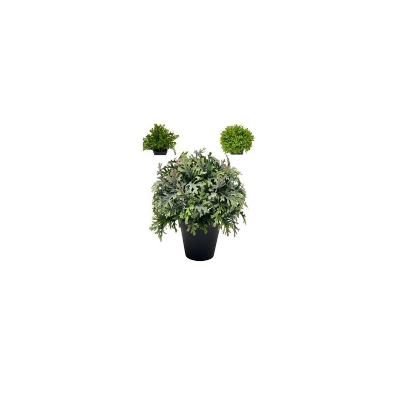 PLANTES VERTES ARTIFICIELLES EN POT, HAUT. 25 à 27 CM – DECORATIONS – Arteverdeco