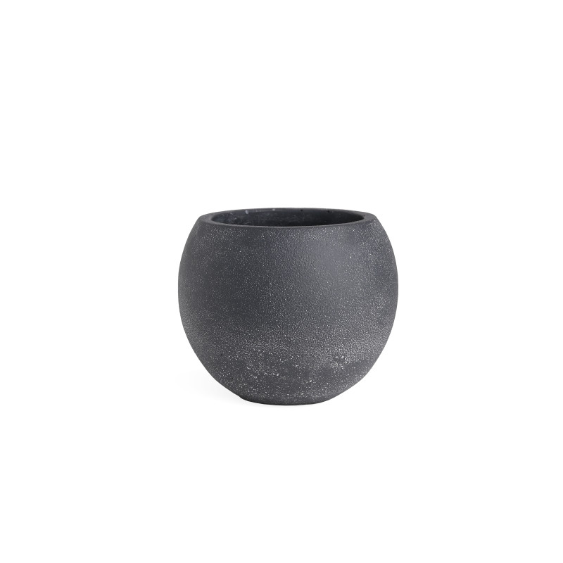 POT CIMENT ROND GRIS - VENDU EN CARTON DE 12 PCS – CONTENANTS – Arteverdeco