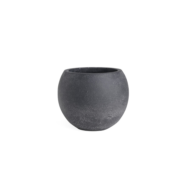 POT CIMENT ROND GRIS - VENDU EN CARTON DE 12 PCS – CONTENANTS – Arteverdeco