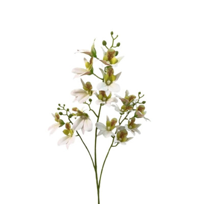 BOUQUET MELANGE DE PENSEE, ORCHIDEE, HERBE, HAUT. 50 CM – FLEURS – Arteverdeco