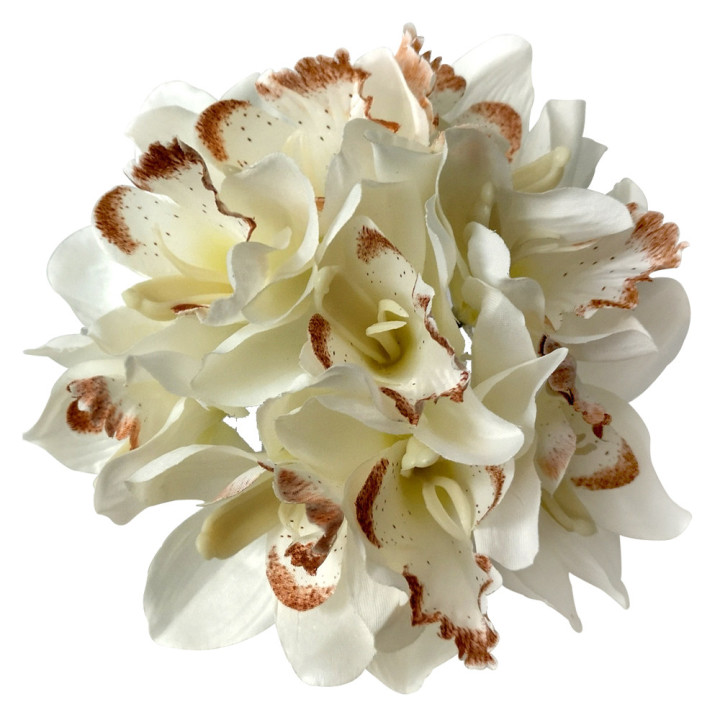 BOUQUET D ORCHIDEE CYMBIDIUM, HAUT. 23 CM – FLEURS – Arteverdeco