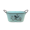 JARDINIERE ZINC MOTIF OISEAU – CONTENANTS – Arteverdeco