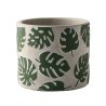 POT CIMENT MOTIF FEUILLES MONSTERA – CONTENANTS – Arteverdeco