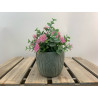 POT CIMENT MOTIF FEUILLES – CONTENANTS – Arteverdeco