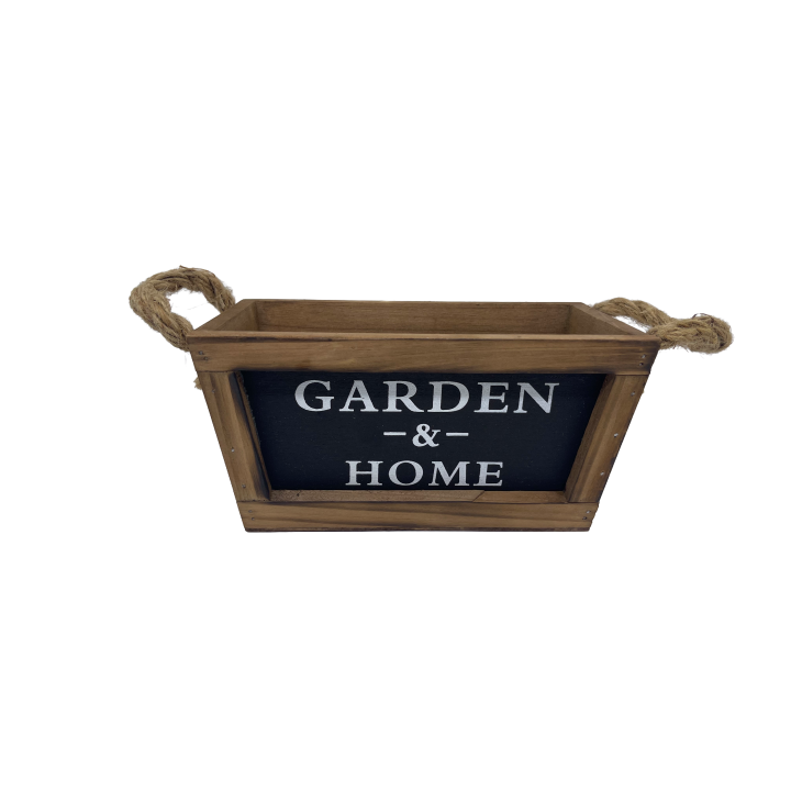 JARDINIERE BOIS AVEC ARDOISE "GARDEN & HOME" – CONTENANTS – Arteverdeco