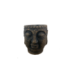 POT CIMENT FORME DE VISAGE BOUDDHA – CONTENANTS – Arteverdeco