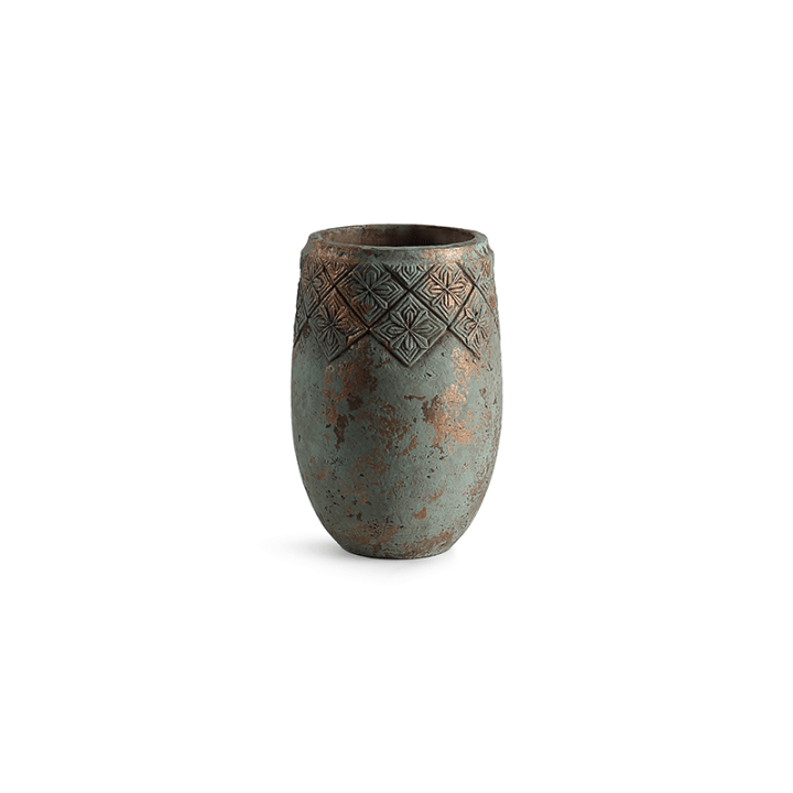 VASE CIMENT EFFET ANCIEN – CONTENANTS – Arteverdeco