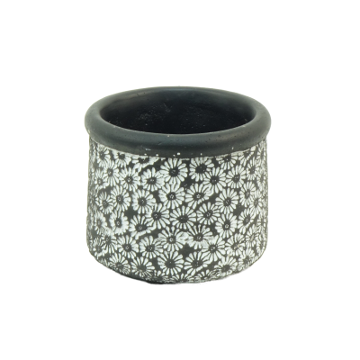 POT ZINC MOTIF FLEURI – CONTENANTS – Arteverdeco