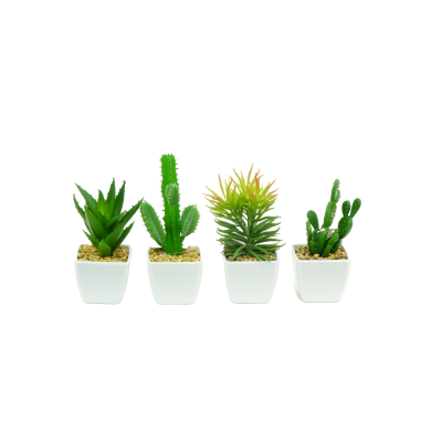 PLANTES VERTES ARTIFICIELLES EN POT, HAUT. 21 à 23 CM – DECORATIONS – Arteverdeco