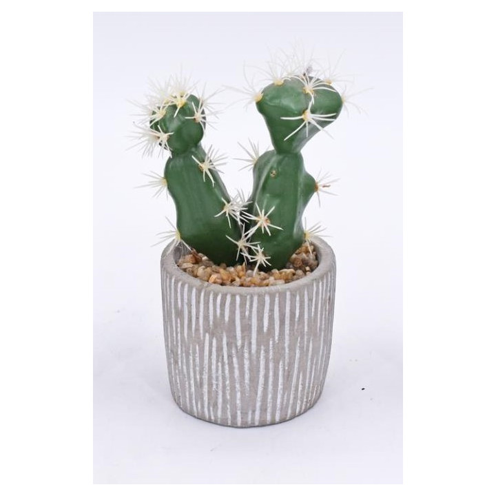 CACTUS ARTIFICIELS EN POT, HAUT. 22 à 26 CM – DECORATIONS – Arteverdeco