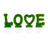 POT + 4 LETTRES "LOVE" GAZON SYNTHETIQUE - HAUT. 13 CM – DECORATIONS – Arteverdeco