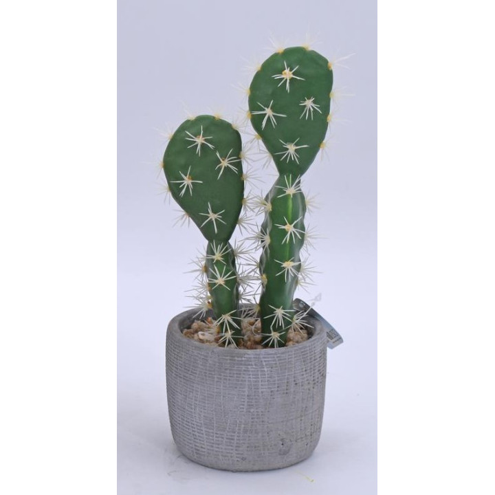 CACTUS ARTIFICIELS EN POT, HAUT. 14 à 16 CM – DECORATIONS – Arteverdeco