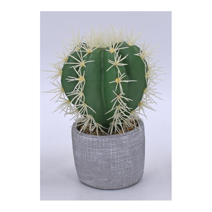 CACTUS ARTIFICIELS EN POT, HAUT. 14 à 16 CM – DECORATIONS – Arteverdeco