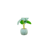 PLANTES VERTES ARTIFICIELLES EN POT CIMENT, HAUT. 30 CM – PLANTES – Arteverdeco