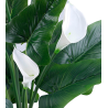 FEUILLES D'ARUM + FLEURS ARTIFICIELLES EN POT, HAUT. 62 CM – PLANTES – Arteverdeco