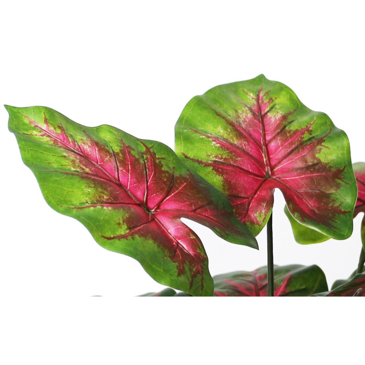 CALADIUM ARTIFICIEL EN POT, HAUT. 45 CM – PLANTES – Arteverdeco