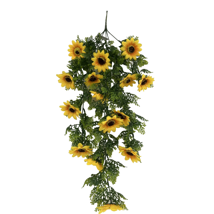 CHUTE TOURNESOL ARTIFICIELLE - 70 CM – VERDURE – Arteverdeco