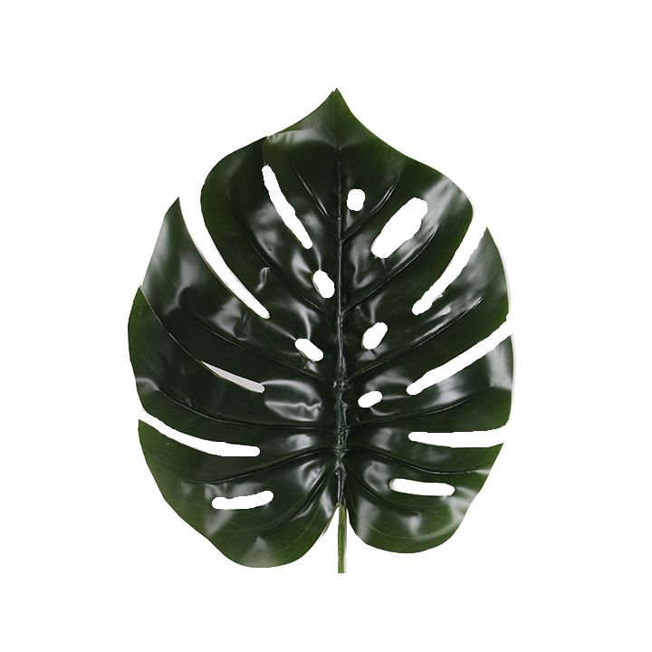 FEUILLE MONSTERA ARTIFICIELLE, HAUT. 100 CM – VERDURE – Arteverdeco