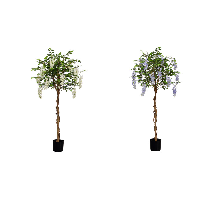 GLYCINE ARTIFICIELLE EN POT, HAUT 180 CM – ARBRES – Arteverdeco