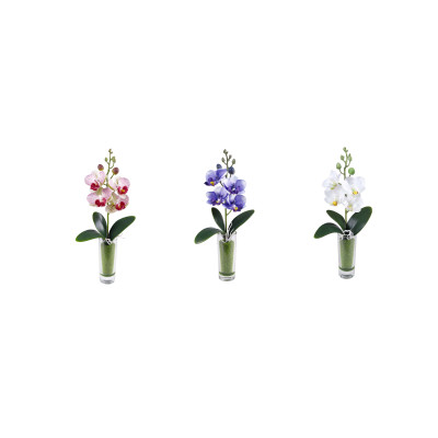 ORCHIDEE ARTIFICIELLE EN POT, HAUT. 31 CM – DECORATIONS – Arteverdeco