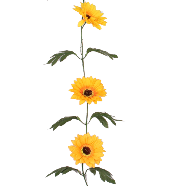 GUIRLANDE TOURNESOL ARTIFICIELLE, HAUT. 190 CM – VERDURE – Arteverdeco