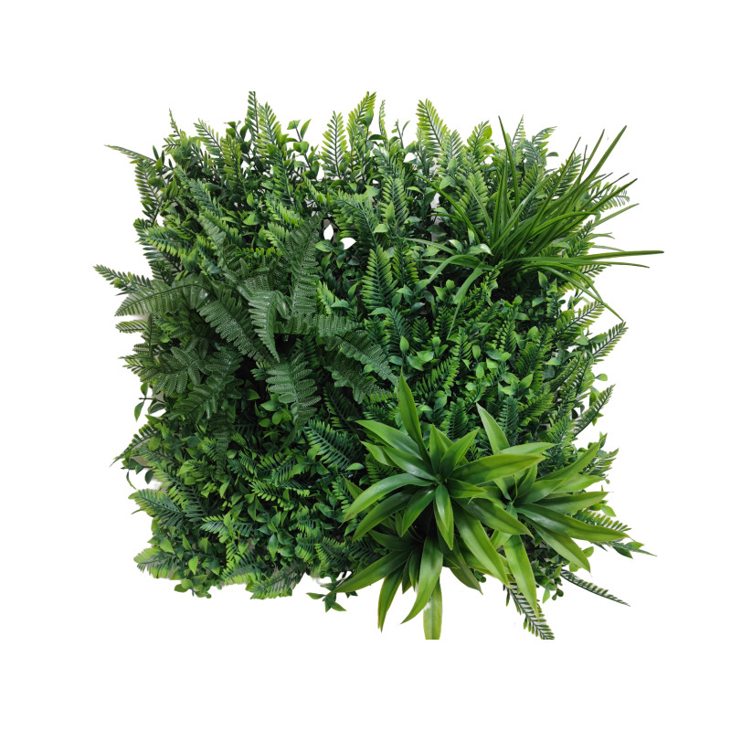 CARRE VERDURE VEGETAL ARTIFICIEL 50 x 50 CM – VERDURE – Arteverdeco