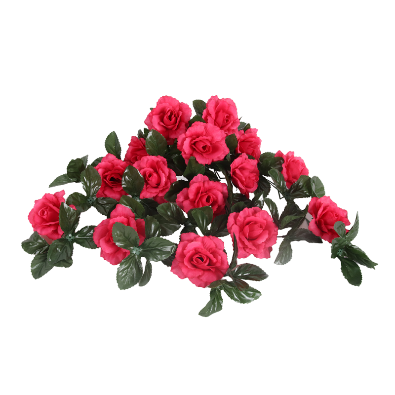 CHUTE ROSES ARTIFICIELLE, HAUT. 54 CM – VERDURE – Arteverdeco