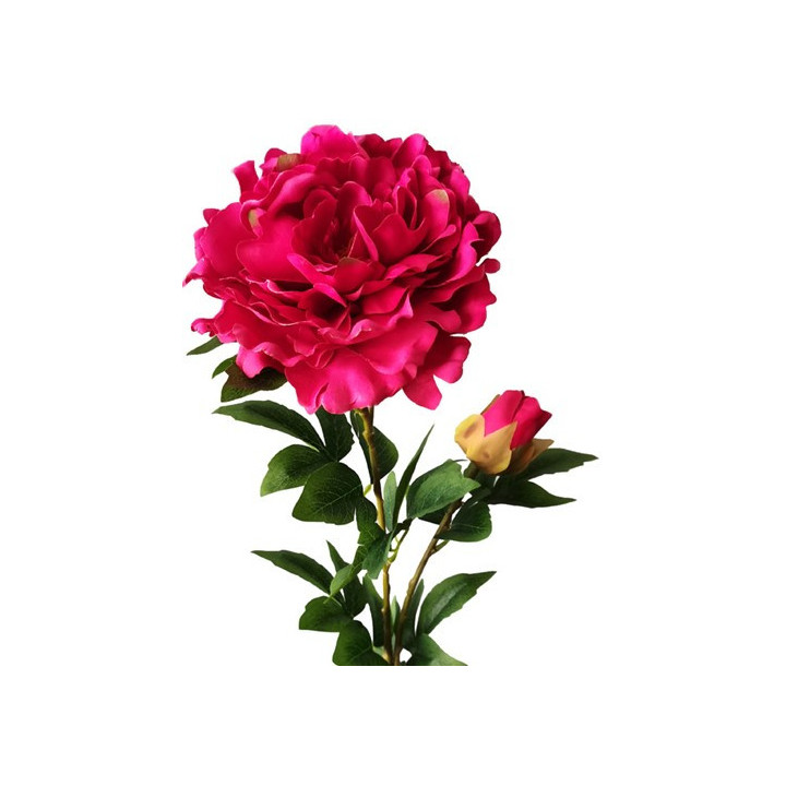 TIGE DE PIVOINE ARTIFICIELLE, HAUT. 85 CM – FLEURS – Arteverdeco