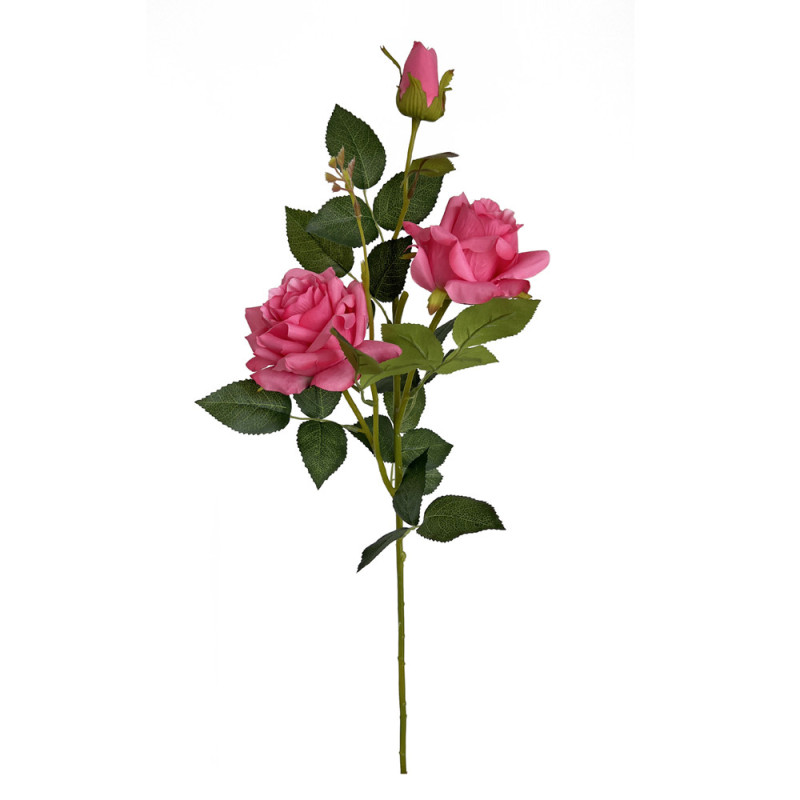 TIGE DE ROSE ARTIFICIELLE, HAUT. 76 CM – FLEURS – Arteverdeco