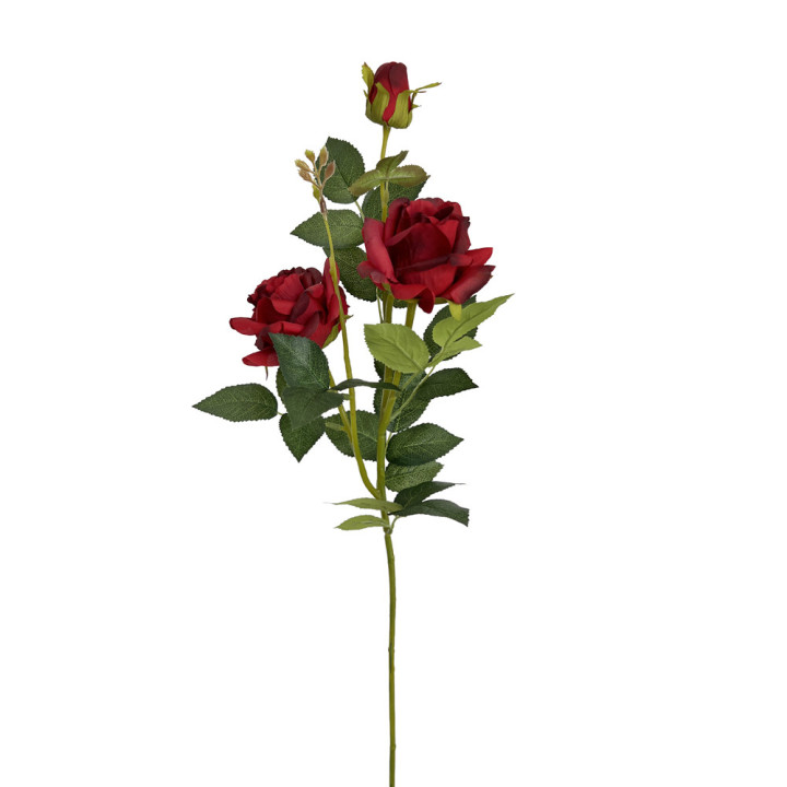 TIGE DE ROSE ARTIFICIELLE, HAUT. 76 CM – FLEURS – Arteverdeco