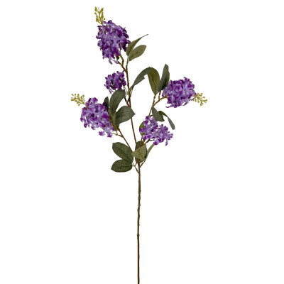 TIGE D'EUCALYPTUS ARTIFICIELLE - 4 BRANCHES - HAUT. 65CM – FLEURS – Arteverdeco