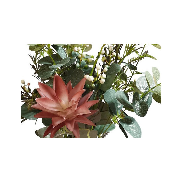 BOUQUET MELANGE D'EUCALYPTUS ET SUCCULENT, HAUT. 47 CM – FLEURS – Arteverdeco