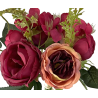 BOUQUET ARTIFICIEL DE ROSE ANCIENNE ET MINI FLEURS, HAUT. 40 CM – FLEURS – Arteverdeco