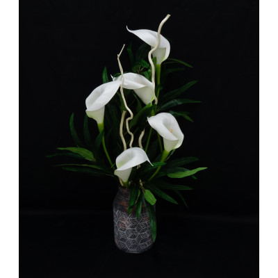 COMPOSITION ART FLORAL D'ORCHIDEES ARTIFICIELLES – ART FLORAL – Arteverdeco