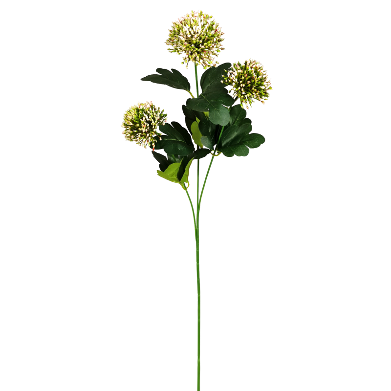 TIGE D'ALLIUM ARTIFICIELLE - HAUT. 65 CM – FLEURS – Arteverdeco