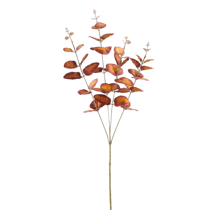 TIGE D'EUCALYPTUS ARTIFICIELLE - 4 BRANCHES - HAUT. 65CM – FLEURS – Arteverdeco