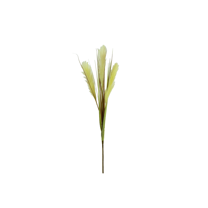 TIGE D'HERBE DE PAMPAS ARTIFICIELLE - 3 BRANCHES - HAUT. 92 CM – FLEURS – Arteverdeco