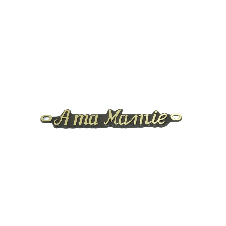 INTER EN BRONZE "A MA MAMIE" POUR PLAQUE FUNERAIRE – Catalogue Funéraires 2024 – Arteverdeco