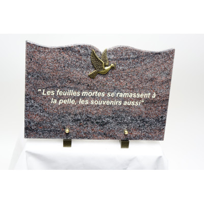 INTER EN BRONZE "A MA GRAND-MERE " POUR PLAQUE FUNERAIRE – Catalogue Funéraires 2024 – Arteverdeco