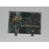 PLAQUE FUNERAIRE EN GRANIT RECTANGULAIRE - BORD ECLATE  - DIM. LONG. 25 CM - HAUT. 17 CM – Catalogue Funéraires 2024 – Arteverdeco