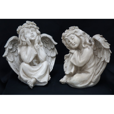 COEUR AVEC ANGE EN RESINE + BOUGIE LED - OBJET DE DECORATION FUNERAIRE - HAUTEUR 20 CM – Catalogue Funéraires 2024 – Arteverdeco