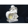 COEUR AVEC ANGE EN RESINE + BOUGIE LED - OBJET DE DECORATION FUNERAIRE - HAUTEUR 20 CM – Catalogue Funéraires 2024 – Arteverdeco