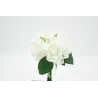 BOUQUET DE ROSES ARTIFICIELLES - 6 FLEURS, 2 BOUTONS, 3 FEUILLES - HAUT. 27 CM – FLEURS – Arteverdeco