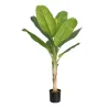 BANANIER ARTIFICIEL EN POT, AVEC 9 FEUILLES - HAUTEUR 190 CM – ARBRES – Arteverdeco