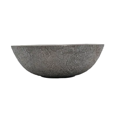 POT FIBRE ARGILE/VERRE - TAILLE L  - DIAM. 43 CM ET HAUT. 43 CM – AMENAGEMENT EXTERIEUR – Arteverdeco